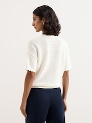 Phase Eight Cream Amira Texture Jumper - Image 2 of 6