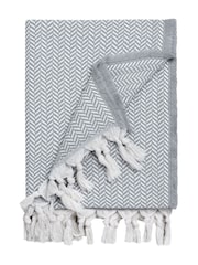 Casa Lusso Boone Turkish Cotton Fringed Throw - Bild 5 von 5