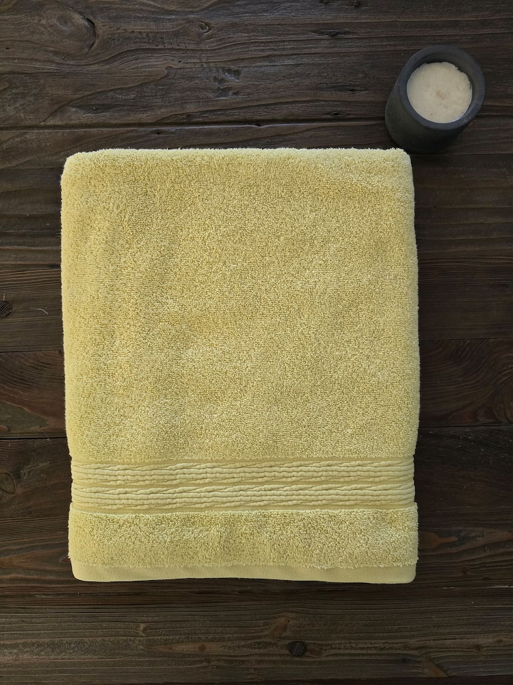 Casa Lusso Dried Moss Colourfull Chappy Bath Sheet - Image 2 of 5