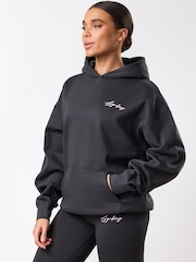 Ачык боз - Gym King GK Script Mindset Hoodie - 3ичинен 3 сүрөт
