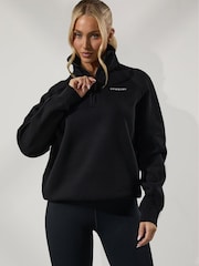 Gym King Black GK Raglan Sleeve Jumper - Image 1 of 4