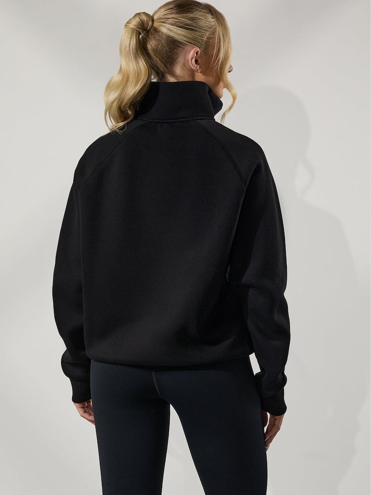 Gym King Black GK Raglan Sleeve Jumper - Image 2 of 4