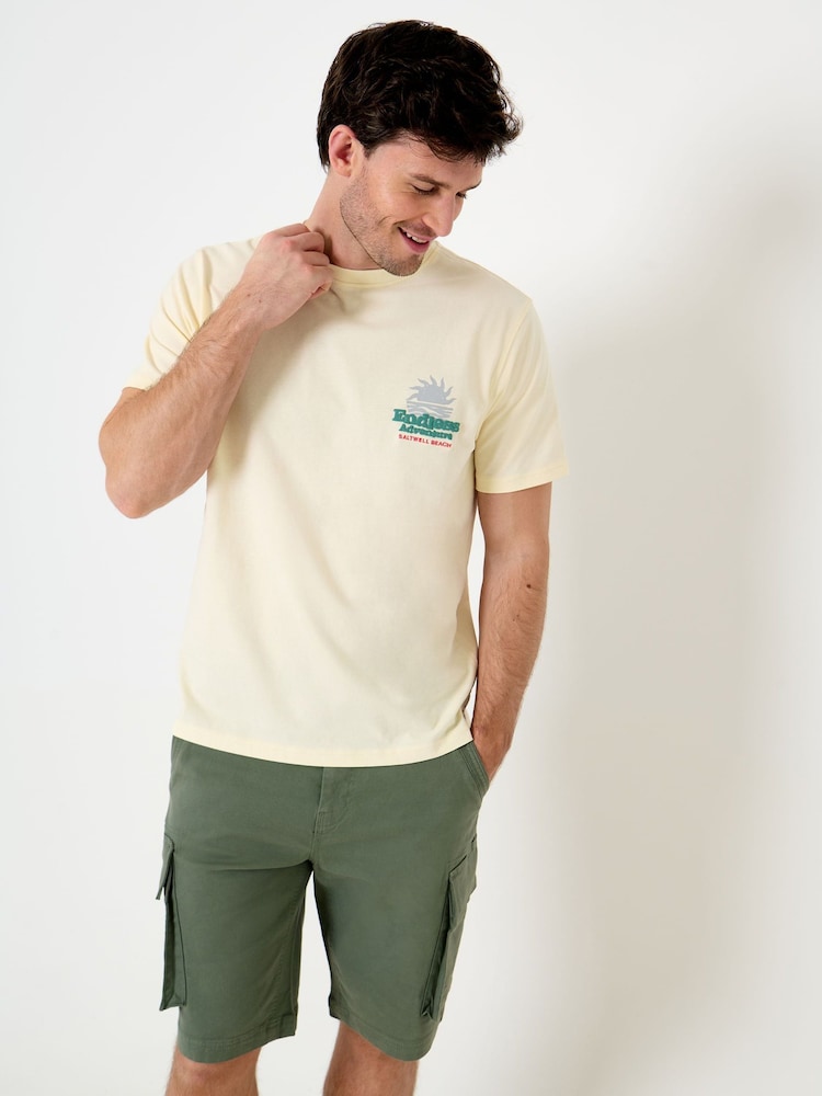 Saltwell Yellow Endless Adventure Print Cotton T-Shirt - Image 1 of 6