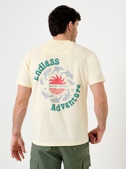 Saltwell Yellow Endless Adventure Print Cotton T-Shirt - Image 2 of 6