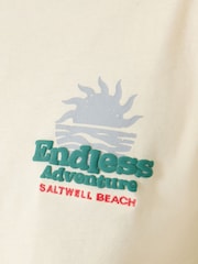 Saltwell Yellow Endless Adventure Print Cotton T-Shirt - Image 5 of 6