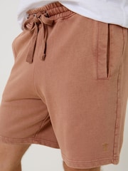 Saltwell Orange Drawstring Cotton Sweat Shorts - Image 1 of 5