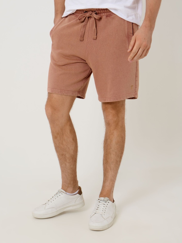 Saltwell Orange Drawstring Cotton Sweat Shorts - Image 2 of 5