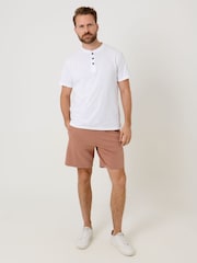 Saltwell Orange Drawstring Cotton Sweat Shorts - Image 4 of 5