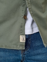 Saltwell Green Solid Dyed Heavy Enzyme Wash Shacket - Image 6 of 6