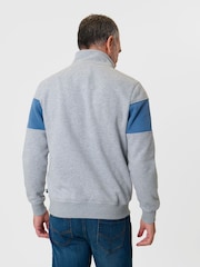 Saltwell Chest Stripe Quarter Zip Sweatshirt - Image 2 of 4