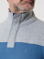 Saltwell Chest Stripe Quarter Zip Sweatshirt - Image 4 of 4