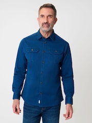 ブルー - Saltwell リネンコットン混 長袖シャツ - 画像 1 / 4