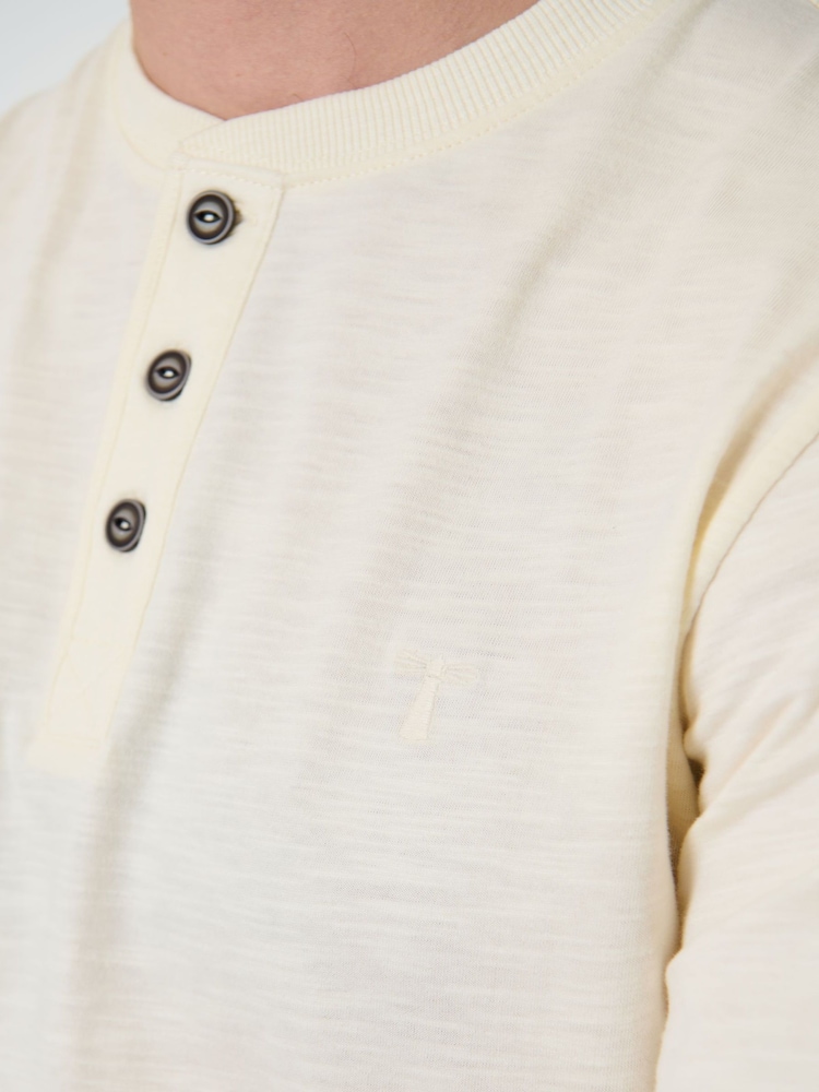 Écru - Saltwell - Grandad - T-shirt in cotone pescato - Immagine 5 di 5