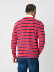 Saltwell Stripe Cotton Long Sleeve Polo Shirt - Image 2 of 4