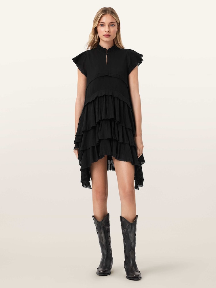 AllSaints Cavarly Kurzarm-Minikleid - Bild 2 von 6