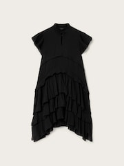 AllSaints Black Cavarly Short Sleeve Mini Dress - Image 8 of 8