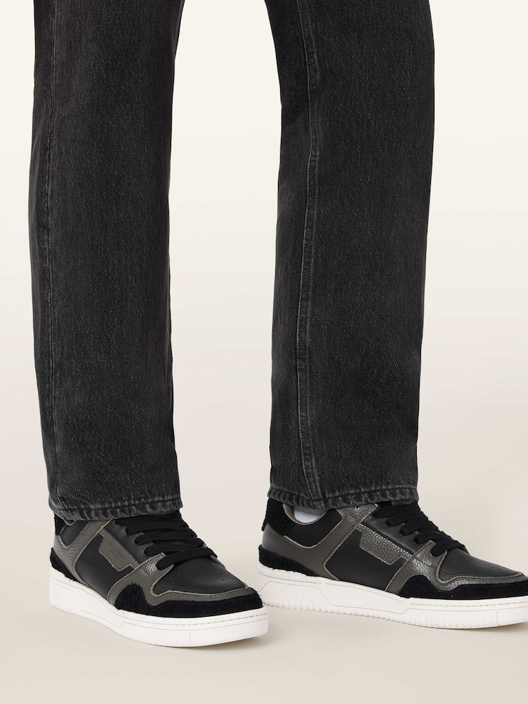 AllSaints Green Regan Plus Low Top Trainers - Image 1 of 7