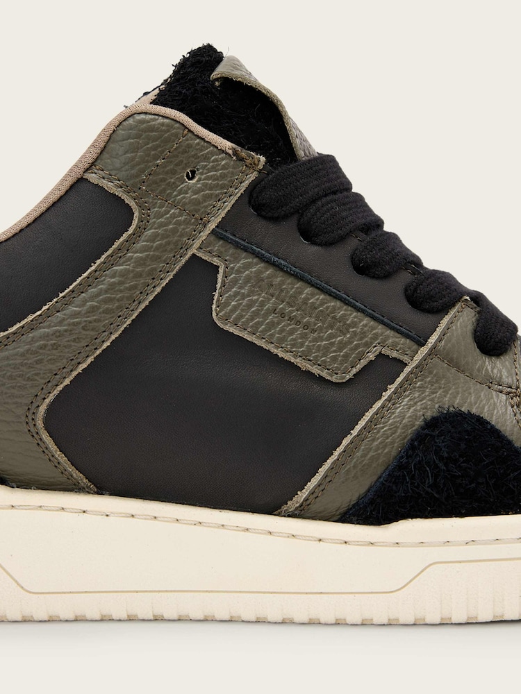 AllSaints Green Regan Plus Low Top Trainers - Image 7 of 7