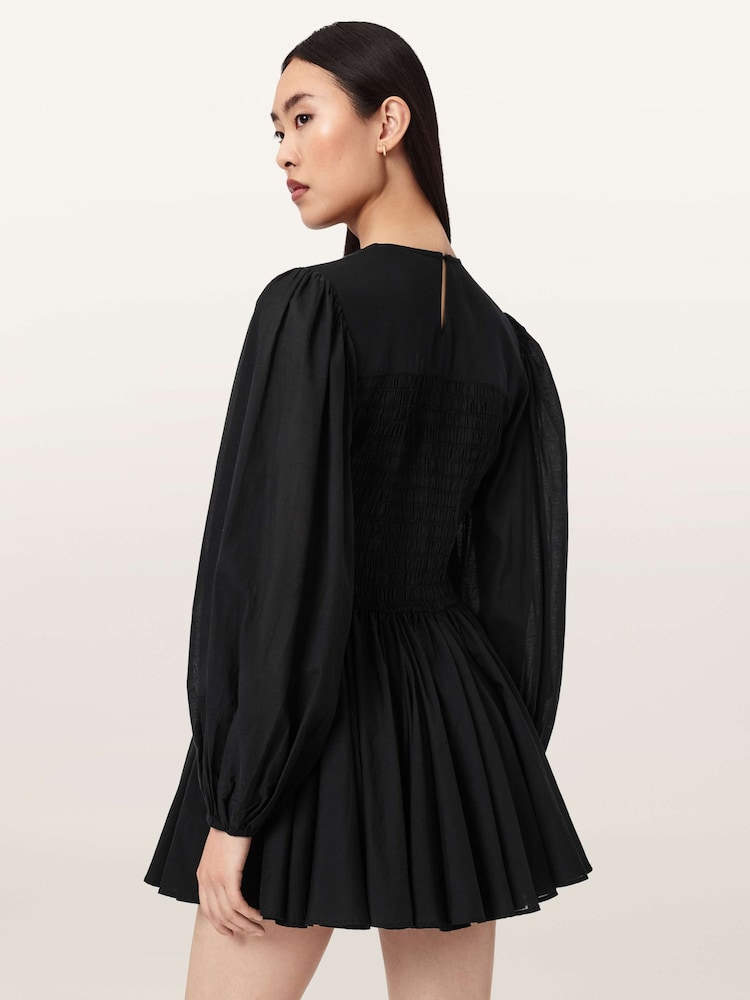 AllSaints Black Chia Dress - Image 2 of 8