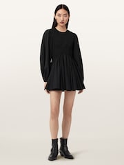 AllSaints Black Chia Dress - Image 3 of 8