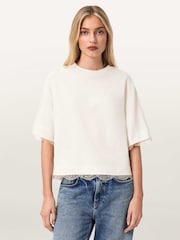 Allsaints חולצת טי בעיטור תחרה, דגם Nia - תמונה 1 מתוך 10