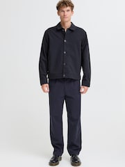 Casual Friday Blue Buchan Twill Shacket - Image 3 of 8