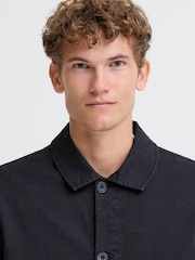 Casual Friday Blue Buchan Twill Shacket - Image 4 of 8