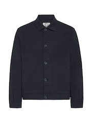 Casual Friday Blue Buchan Twill Shacket - Image 7 of 8