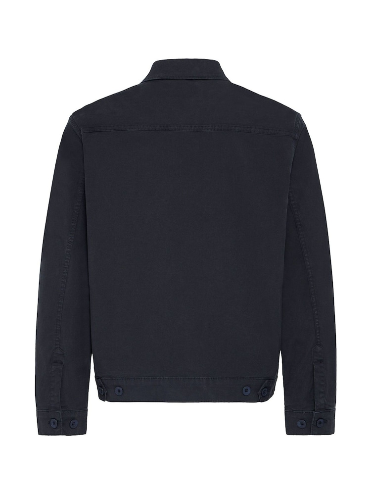 Casual Friday Blue Buchan Twill Shacket - Image 8 of 8