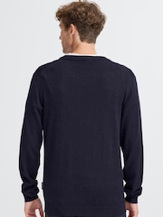 Casual Friday Blue CFBells Long Sleeve Crew Neck Jumper - Image 2 of 4