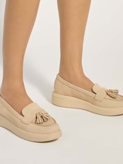 Natur - Dune London Glissade Loafers - Bild 1 von 5