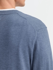 Casual Friday Blue CFBells Long Sleeve Crew Neck Jumper - Image 5 of 5
