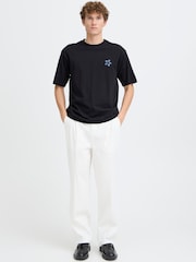 Casual Friday Blue Arlan Relaxed Logo T-Shirt - Image 3 of 8