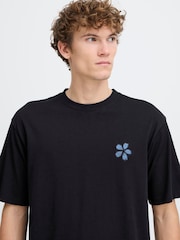 Casual Friday Blue Arlan Relaxed Logo T-Shirt - Image 4 of 8