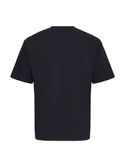 Casual Friday Blue Arlan Relaxed Logo T-Shirt - Image 8 of 8