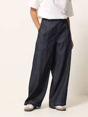 PixieGirl Dark Blue Seam Front Balloon Jeans - Image 2 of 5