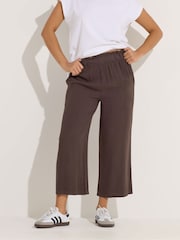 PixieGirl Petite Acid Wash Wide Leg Cropped Trousers - Bild 3 von 6