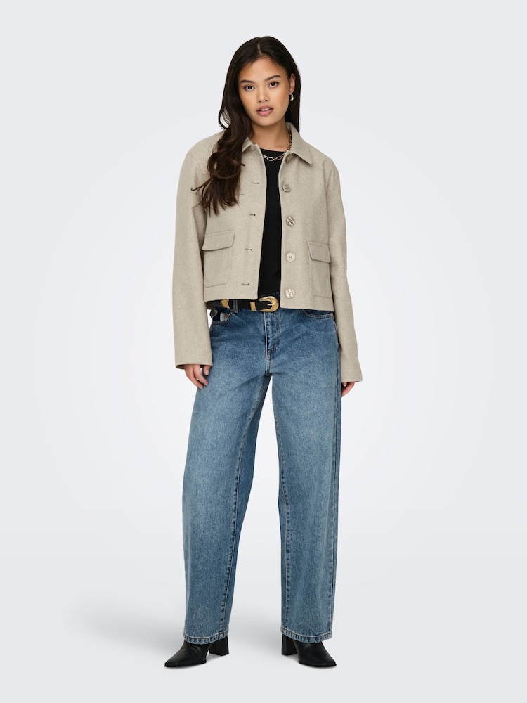 JDY Brown Short Jacket - Image 1 of 2