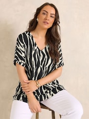 Evans Black V-Neck Shell Top - Image 1 of 6