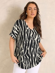 Evans Black V-Neck Shell Top - Image 3 of 6