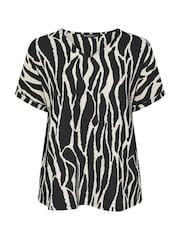 Evans Black V-Neck Shell Top - Image 6 of 6