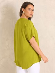 Evans Green Short Sleeve Airflow Blouse - Image 2 of 5