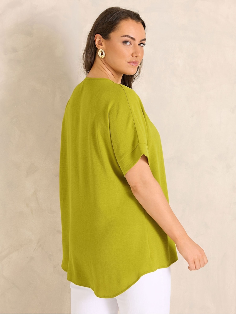 Evans Green Short Sleeve Airflow Blouse - Image 2 of 5