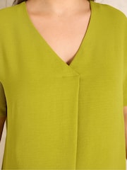 Evans Green Short Sleeve Airflow Blouse - Image 4 of 5