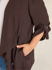 Evans Brown Airflow Waterfall Jacket - Image 4 of 5