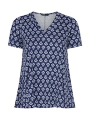 Yours Curve Blue Swing Top - Image 5 of 5