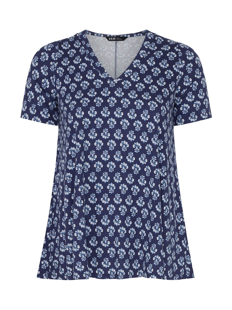 Yours Curve Blue Swing Top - Image 5 of 5