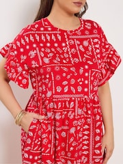 Yours Curve Mixed Shell Midi Dress - Bild 4 von 5