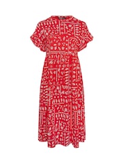 Yours Curve Mixed Shell Midi Dress - Bild 5 von 5