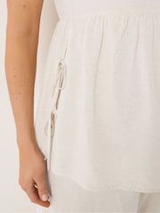 Long Tall Sally Maternity Tie Side Peplum Top - Image 4 of 5